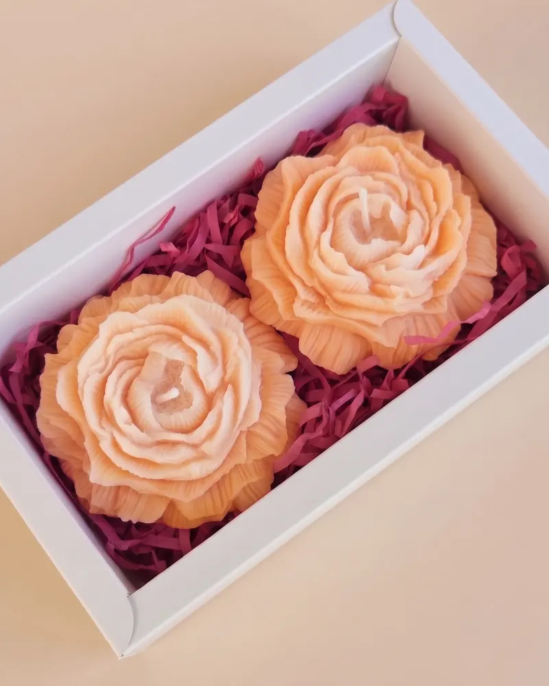 Küünlabukett: Komplekt 2 tk · oranž ombre