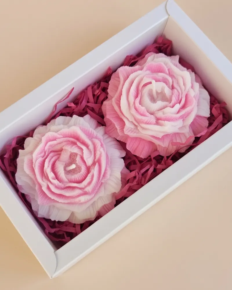 Küünlabukett: Komplekt 2 tk · roosa ombre